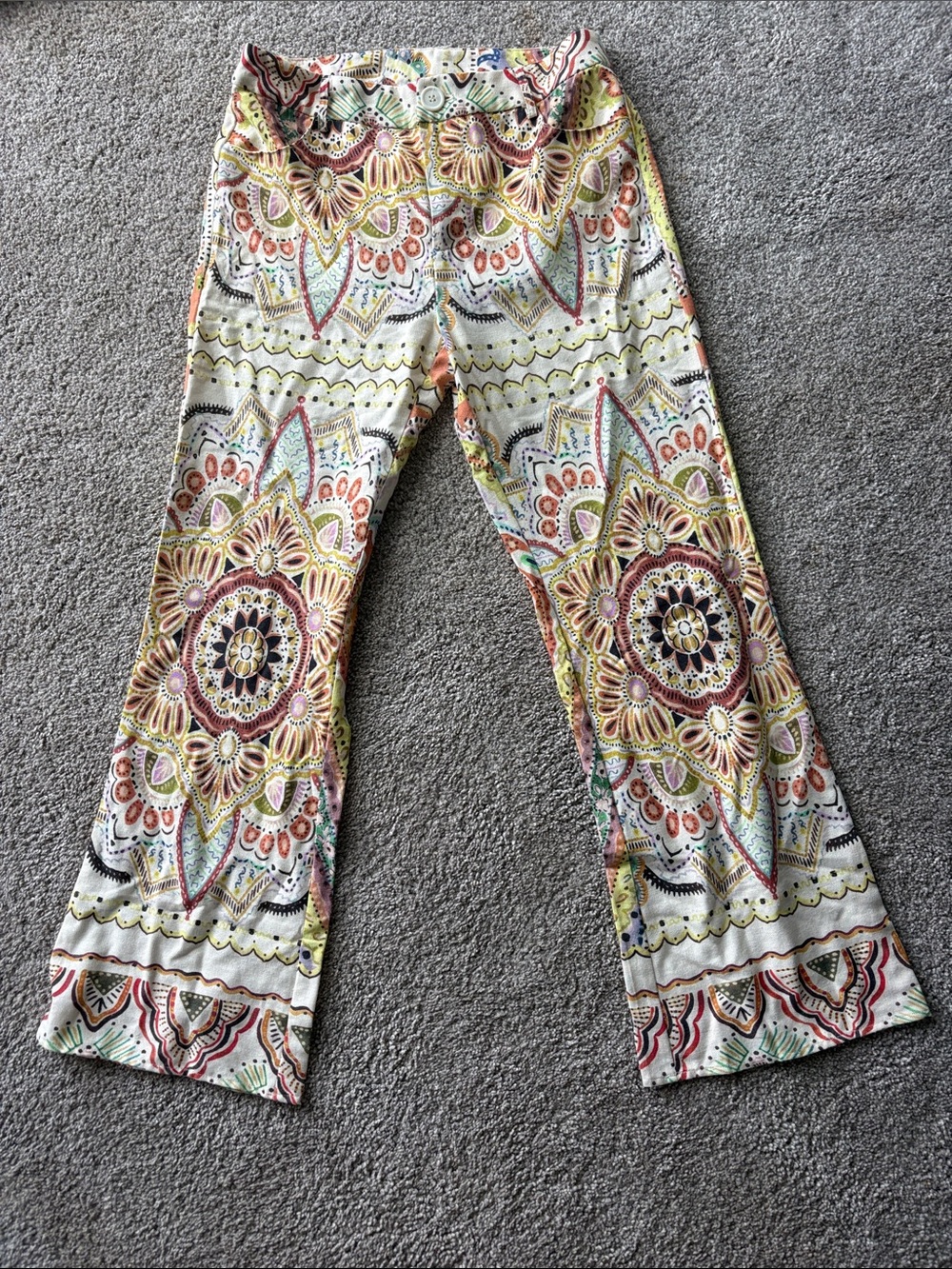 Women’s Multi-Color Mandala Print Flared Pants